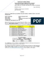 Re05-Result-For Dv-Gd-Interview-Am-Architect PDF