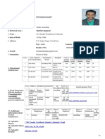 Name: Mr. Mandar Chandrakant Lokhande 4. Date of Birth: 26 Dec 1986 5. Address C 81 Lajpat Nagar 1 Third Floor