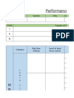 Performance Assessment Sheet: Group Section Title Grade