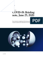 COVID-19: Briefing Note, June 25, 2020