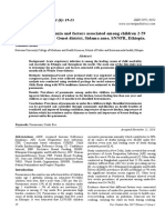 Prevalence of Pneumonia and Factors Associated Among Children 259 Months Old in Wondo Genet District Sidama Zone SNNPR Ethiopia - PD