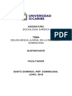 Delicuencia Juvenil en La Republica Dominicana 2015-2016