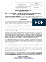 Resolucion de Justificacion Directa