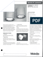 Wide-Lite Spectra VI Commercial Indoor Bulletin 1999