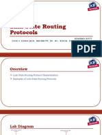 Link State Routing Protocols: Khawar Butt Ccie # 12353 (R/S, Security, SP, DC, Voice, Storage & Ccde)