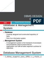 Dbms Design Process: Tayyab Hameed, Univseristy of Lahore, Islamabad Campus