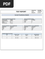 Test Report: Current Transformer Details