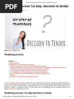 1st Step of Tendering Process-Decision To Tender Quantity Surveyor Blog