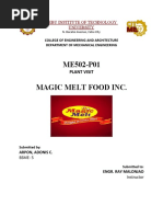 ME502-P01 Magic Melt Food Inc.: Plant Visit