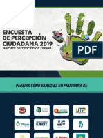 Encuesta de Percepción Ciudadana 2019