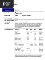 Acetone SHELL SPEC 2010 PDF