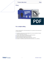 Product Data Sheet Easy: For A Simple Setting