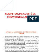 Competencias Del Comite de Convivencia Laboral