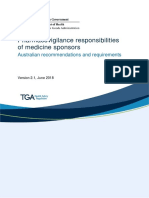 Pharmacovigilance Responsibilities of Medicine Sponsors: Australian Recommendations and Requirements