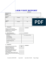 Supplier Visit Report