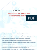 Complexation and Precipitation Reactions and Titrations