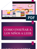 Como Enseñar A Los Niños A Leer