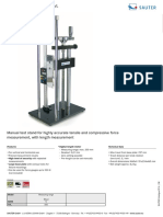 Sauter TVL Manual Test Stand Data Sheet