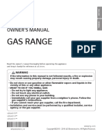 Gas Range: Owner'S Manual