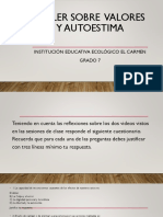 Taller Sobre Valores y Autoestima - 7 PDF