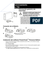 Instalación y Funcionamiento Back-UPS Pro 700