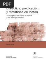 Dialéctica, Predicación y Metafísica en Platón PDF