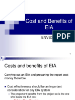 Cost and Benefits of EIA: ENVS304