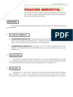 Contaminacion Ambiental para Tercero de Secundaria