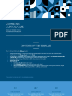 Geometric Clinical Case: Here Is Where Your Presentation Begins Mm/Dd/Yyyy