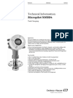 Technical Information Micropilot NMR84: Tank Gauging