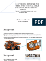 The Design of Fins To Increase The Heat Transfer Rate of Hitachi Truck EH4500EH5000 Final Drives