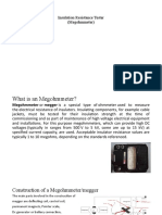 Insulation Resistance Tester (Megohmmeter) : Submitted To: Mr. Jayson Platino Submitted By: Junno Androcarlo Vivares