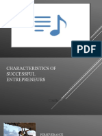 Characteristics of Successful Entrepreneurs