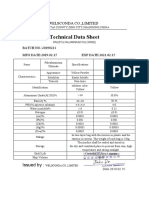 Technical Data Sheet: Welsconda Co.,Limited