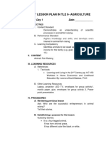 Daily Lesson Plan in Tle 6-Agriculture: WEEK 10 Day 1 Date