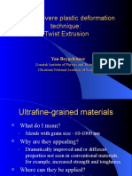 A New Severe Plastic Deformation Technique: Twist Extrusion