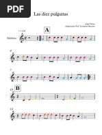 Las Diez Pulguitas XILOFONO - Partitura Completa PDF