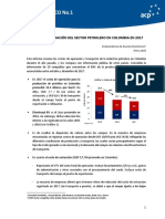 Costos de Operación Del Sector Petrolero en Colombia en 2017