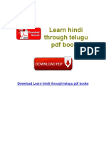 Learn Hindi Through Telugu PDF Books PDF