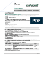 Mabanol Argon Fleet Plus 20W-50: Safety Data Sheet