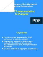 OLAP Implementation Techniques: High Performance Data Warehouse Design and Construction