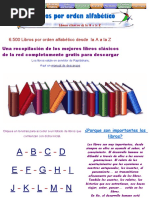 6500 Libros Por Orden Alfabetico de Autores El Mistico - Com.ar PDF