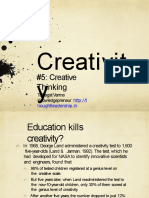 Creativit Y: #5: Creative Thinking