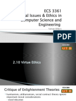 ECS 3361 Social Issues & Ethics in Computer Science and Engineering