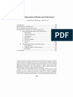 The Intersection of Patents and Trade Secrets