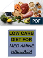 Low Carb Diet For: Med Amine Haddada