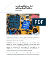 Tema 5 - La Represión Lingüística Del Español en Estados Unidos