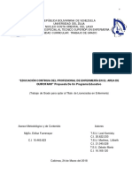 Tesis "Educación Continua Del Profesional de Enfermería en El Área de Quirofano"