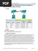 L10 Calificado - Viewing The Switch MAC Address Table