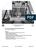 CE 437 - PDF 01 - Intro 01 - Steel - (Design of Steel Structure)